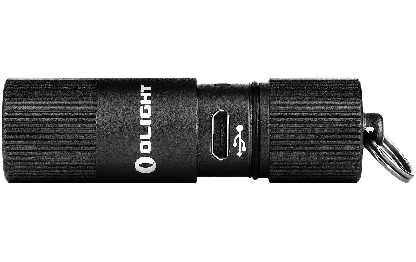 Olight LED-Schlüsselanhänger I1R 2 EOS – 150 lm, Leuchtweite 40 m, IPX8, Aluminium-Legierung, Schwarz