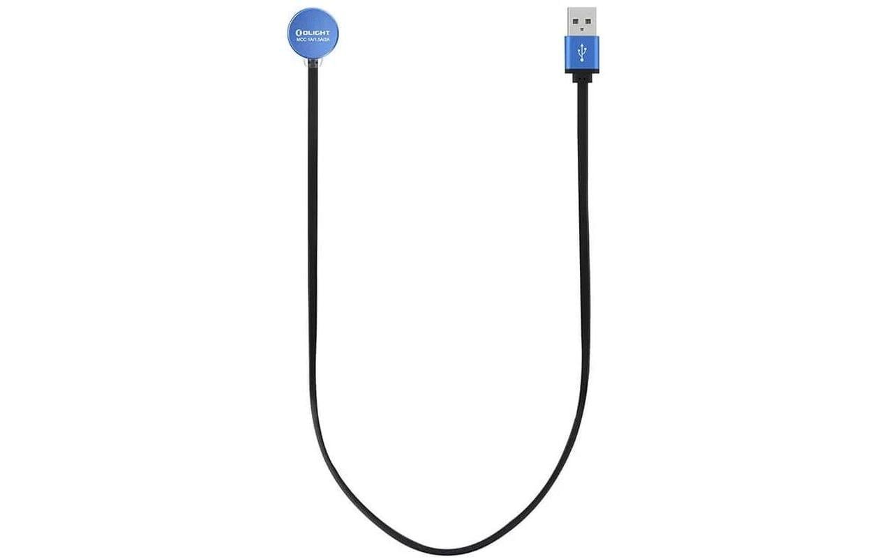 Olight Ladekabel – für Seeker 2 Pro, Seeker 2, Warrior X Pro und andere – USB Typ-C, 5 V/2 A – Schwarz, Silikon