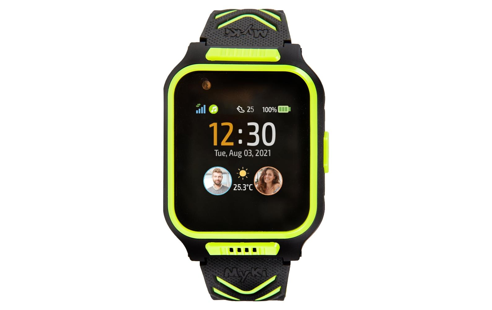 MyKi 4 – Kinder-Smartwatch – 41 mm, LTE + GPS, Schwarz/Grün