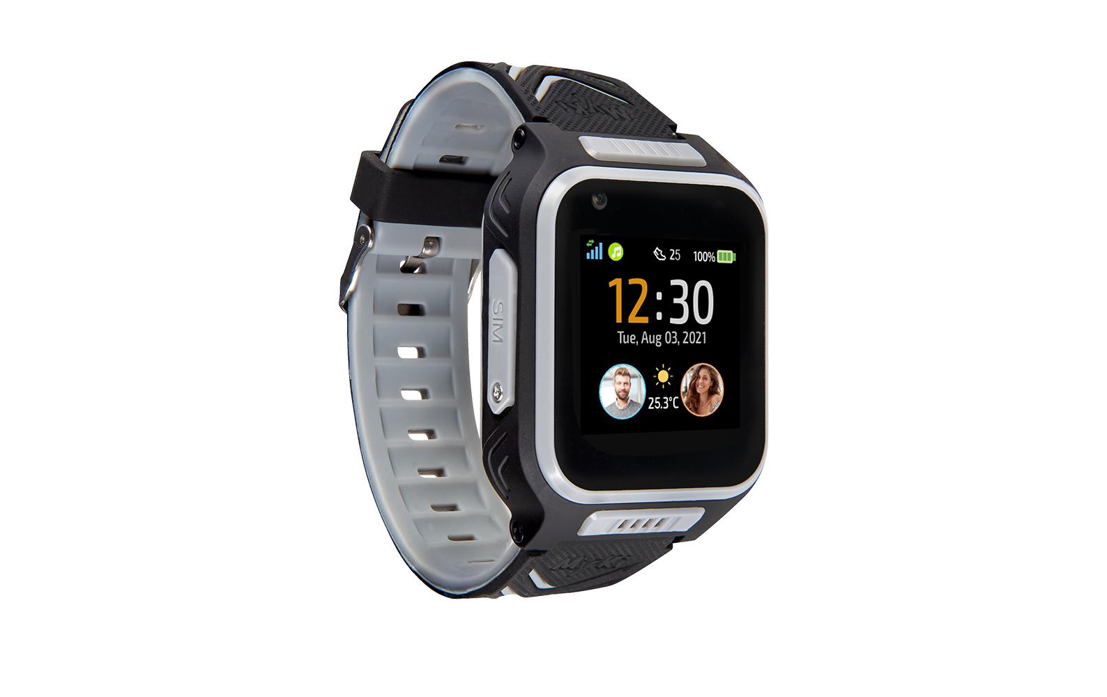 MyKi 4 – Kinder-Smartwatch – 41 mm, LTE + GPS, 1,4", IP67, Schwarz