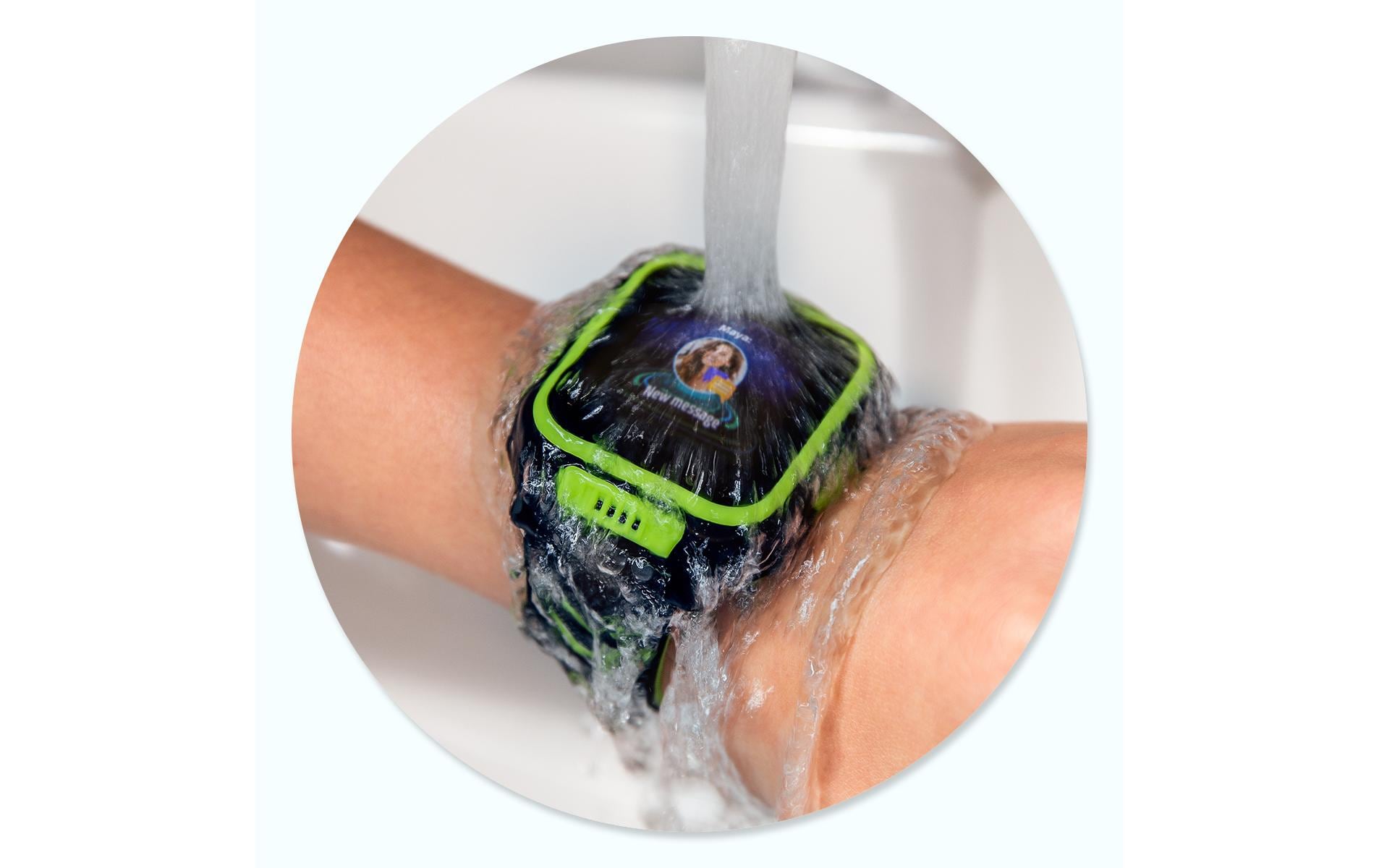 MyKi 4 – Kinder-Smartwatch – 41 mm, LTE + GPS, Schwarz/Grün