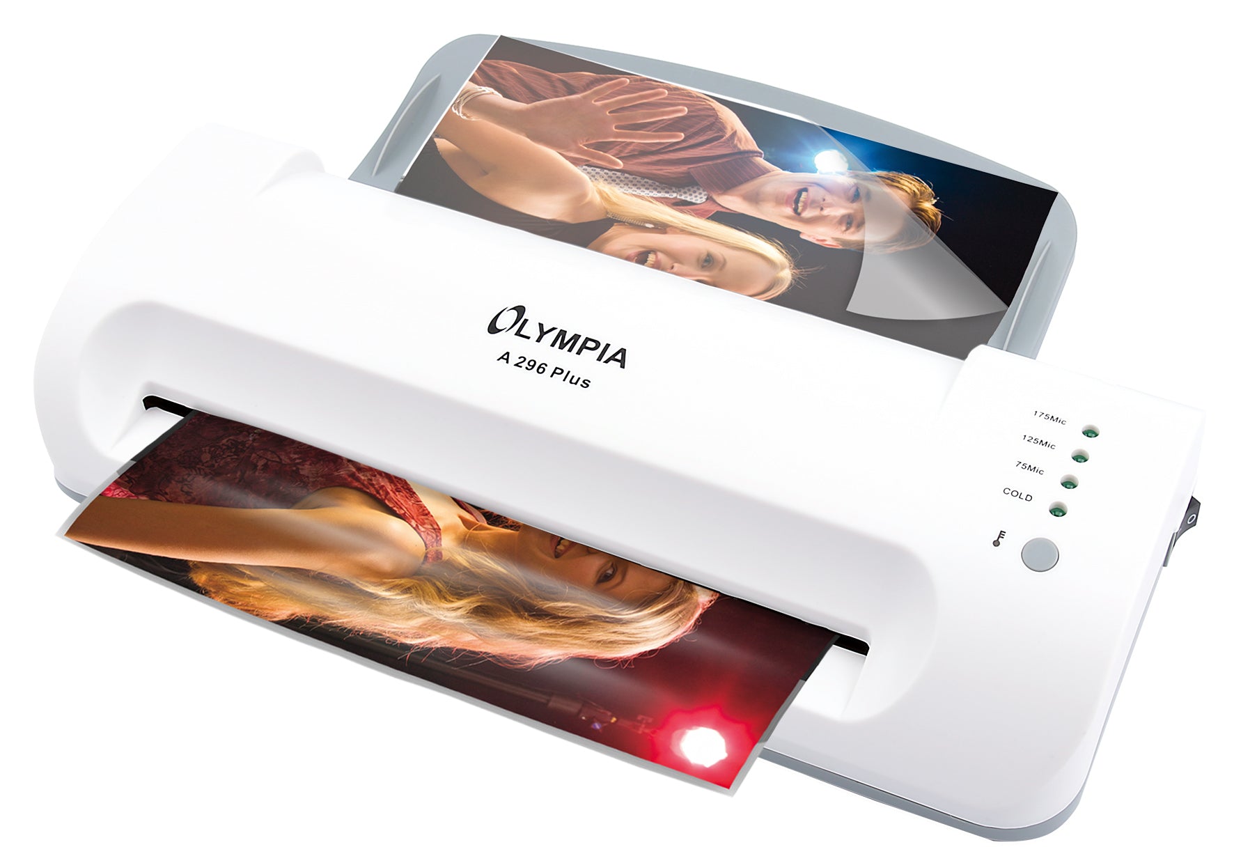 Olympia A296 Plus Laminiergerät A4 – Kalt-/Heisslaminator, bis 175 µm, 2 Rollen, 300 mm/min