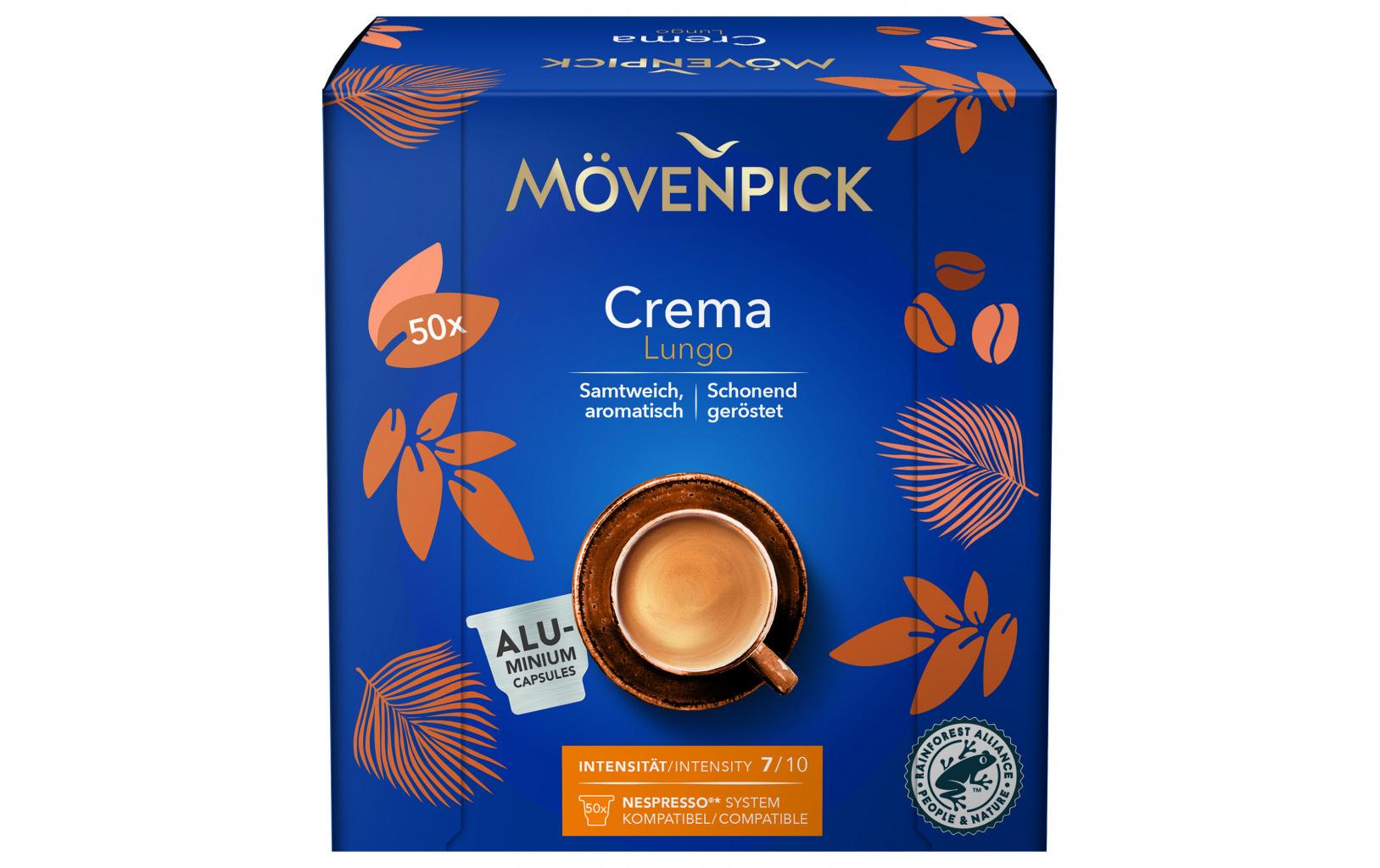 Mövenpick Kaffeekapseln Crema NPA – für Nespresso – 50 Kapseln