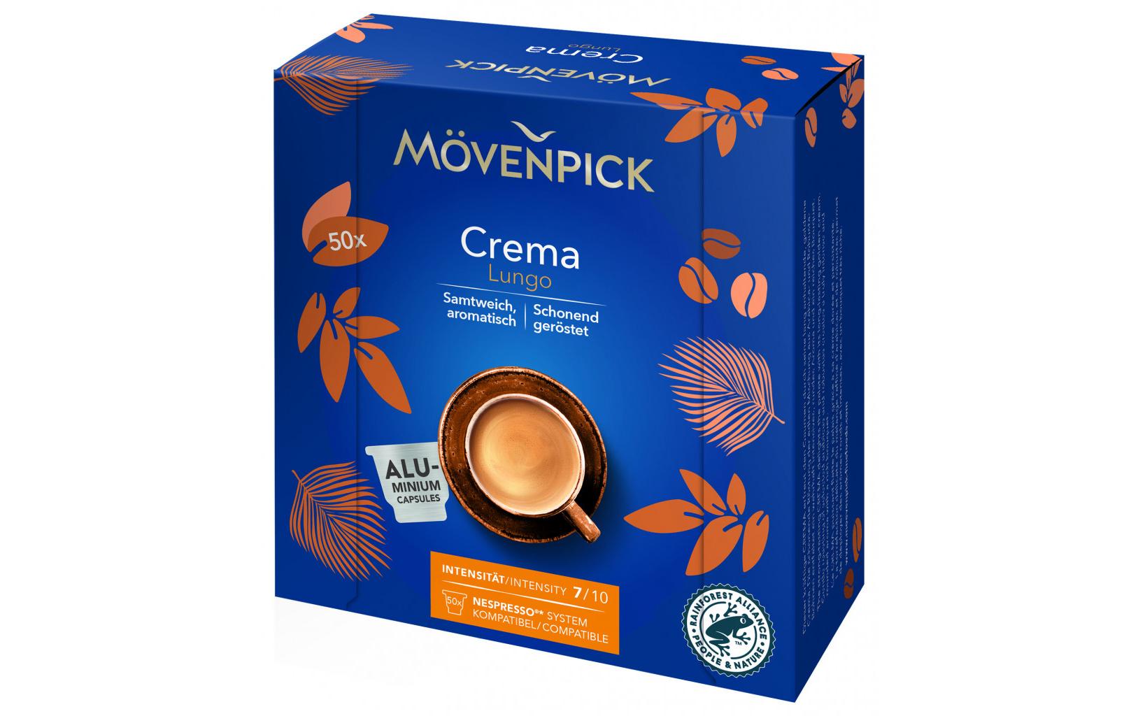 Mövenpick Kaffeekapseln Crema NPA – für Nespresso – 50 Kapseln