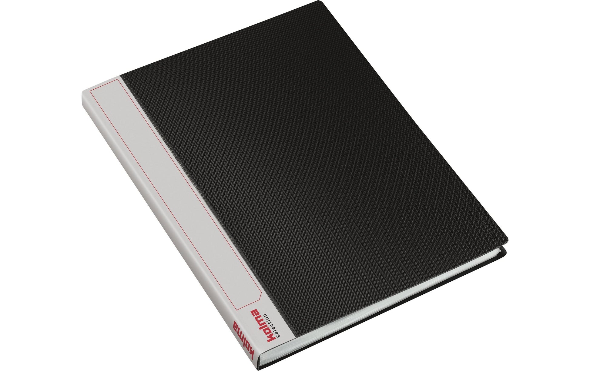 Kolma Sichtbuch Selection – 40 Sichttaschen, A4, glatt, glänzend, schwarz, Kunststoff
