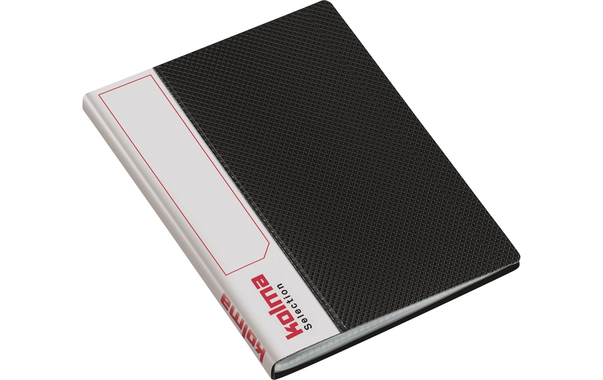 Kolma Sichtbuch Selection – 20 Sichttaschen, A6, glatt, glänzend, schwarz, Kunststoff
