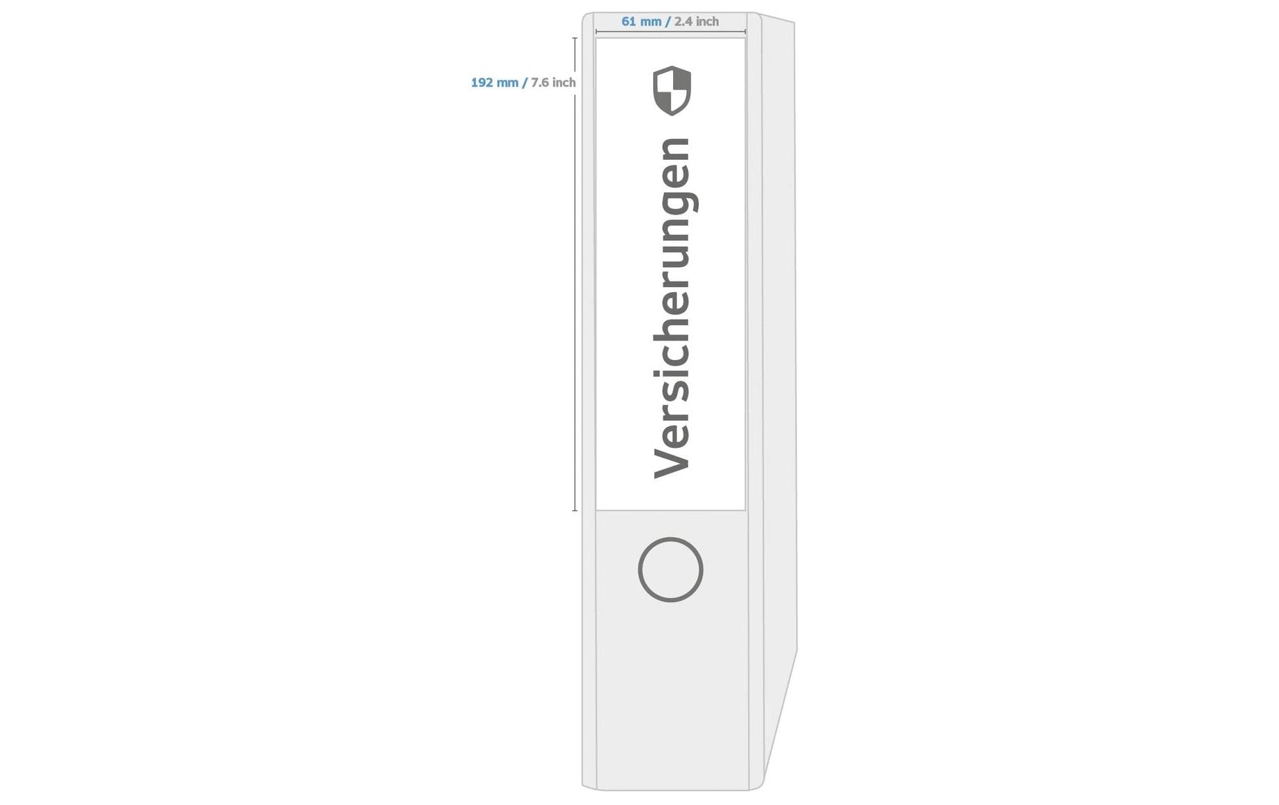 HERMA Druckeretiketten, 192 mm × 61 mm, braun, Papier, permanent, 20 Blatt (80 Etiketten)