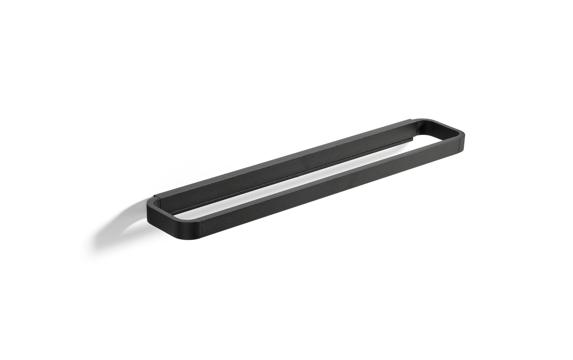 Zone Denmark Handtuchhalter – 44×7,5×2,5 cm, Aluminium, Wandmontiert, zum Schrauben, Schwarz