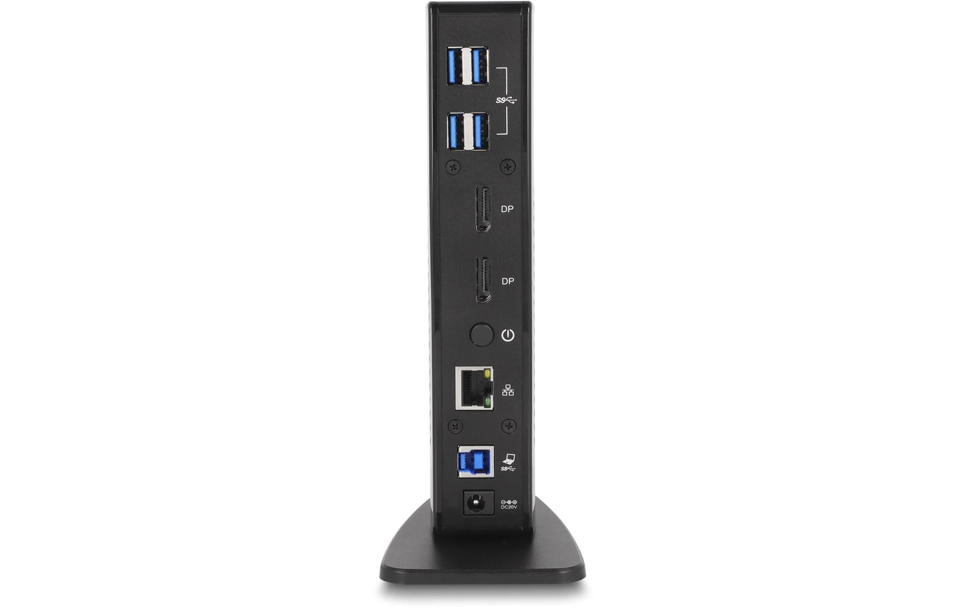 DeLOCK Dockingstation – USB-C, 2× DP, 6× USB-A, 1× USB-B, GbE, 3,5 mm Audio, für Windows/Mac