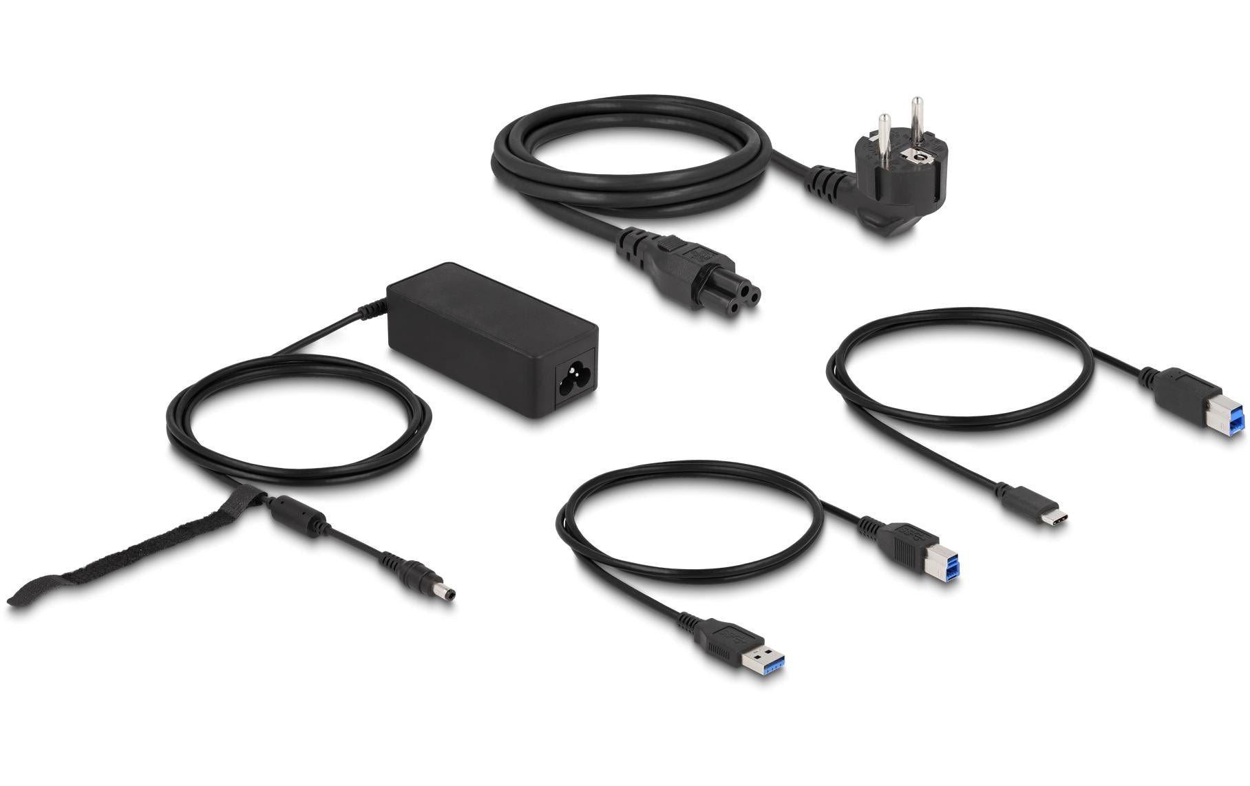 DeLOCK Dockingstation – USB-C, 2× DP, 6× USB-A, 1× USB-B, GbE, 3,5 mm Audio, für Windows/Mac
