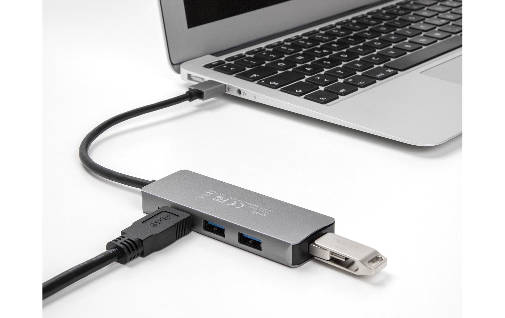 DeLOCK USB-Hub – USB 3.2 Gen 1, 4× USB-A, für Windows/Mac/ChromeOS