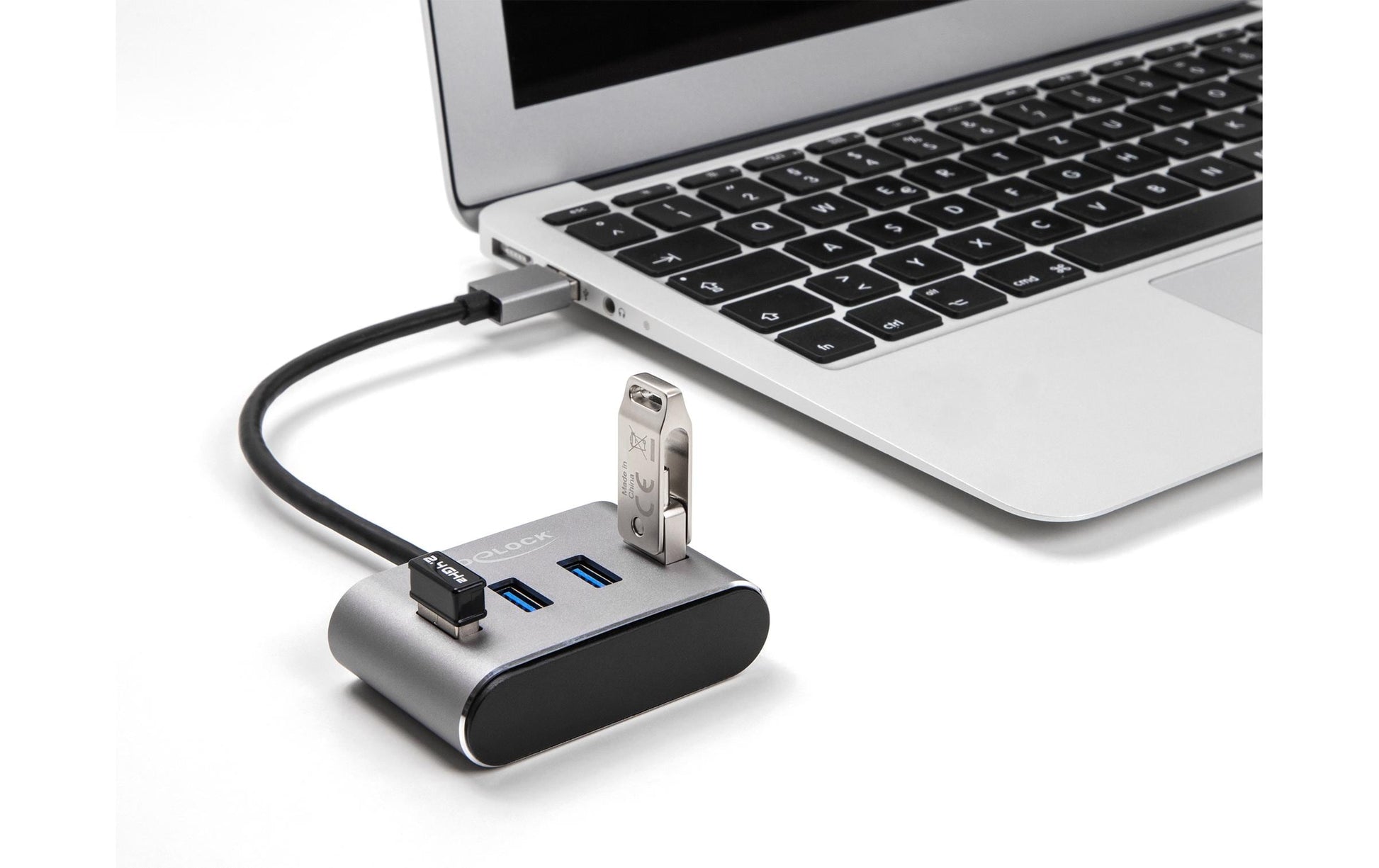 DeLOCK USB-Hub – USB 3.1 Gen 2, 4× USB-A, für Windows/Mac/ChromeOS