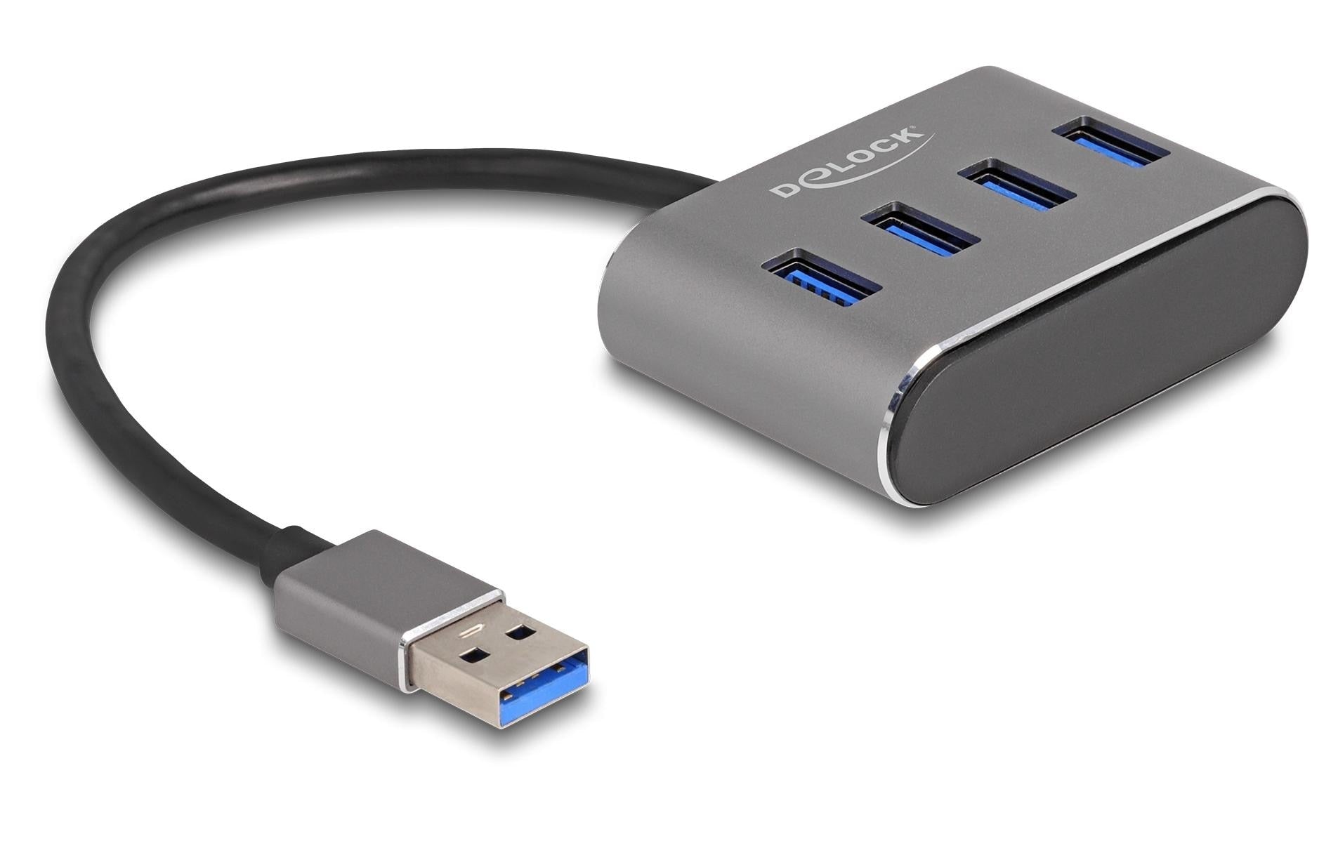 DeLOCK USB-Hub – USB 3.1 Gen 2, 4× USB-A, für Windows/Mac/ChromeOS