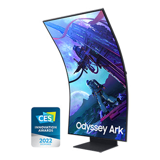 Samsung Odyssey Ark G97NC – Monitor, 55", VA, Mini-LED, 165 Hz, 600 cd/m², Tizen, Schwarz