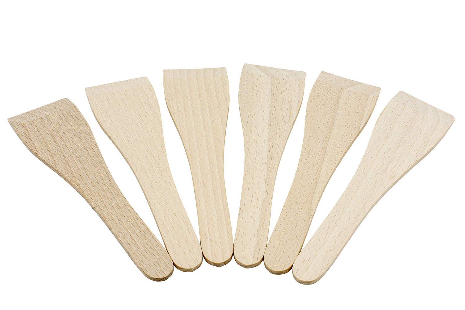 Kadastar Kochspatel 17,4 cm, Buche, 6 Stk., Hellbraun