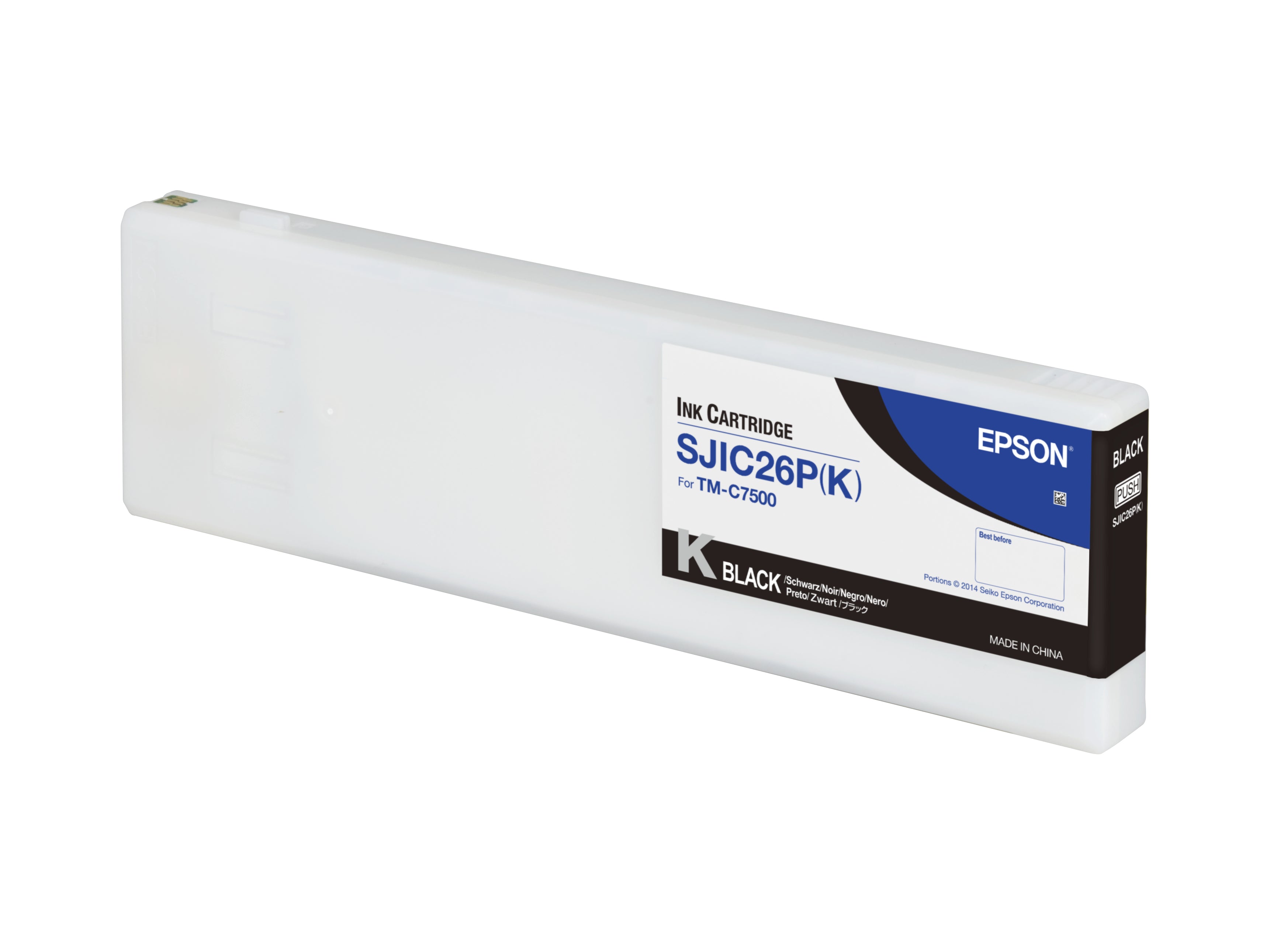 Epson Tintenpatrone SJIC26P(K), Schwarz – für ColorWorks C7500