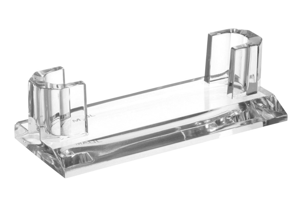 MAUL Visitenkartenhalter – 30 Karten, Acryl, transparent, 110 × 44 × 32 mm