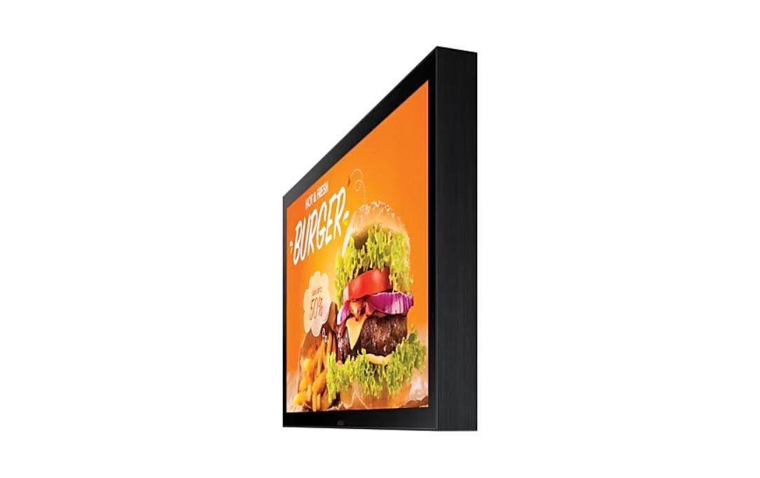 Samsung OH24B – Public Display, 24", IPS, 1500 cd/m², 24/7, Tizen 6.5, VESA 100 × 100, Schwarz