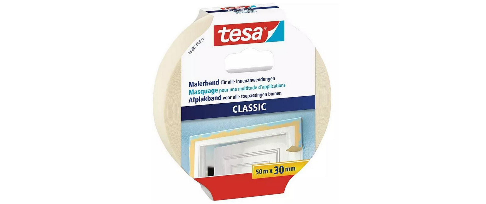 TESA Malerband Classic – 30 mm × 50 m, innen, 4 Rollen