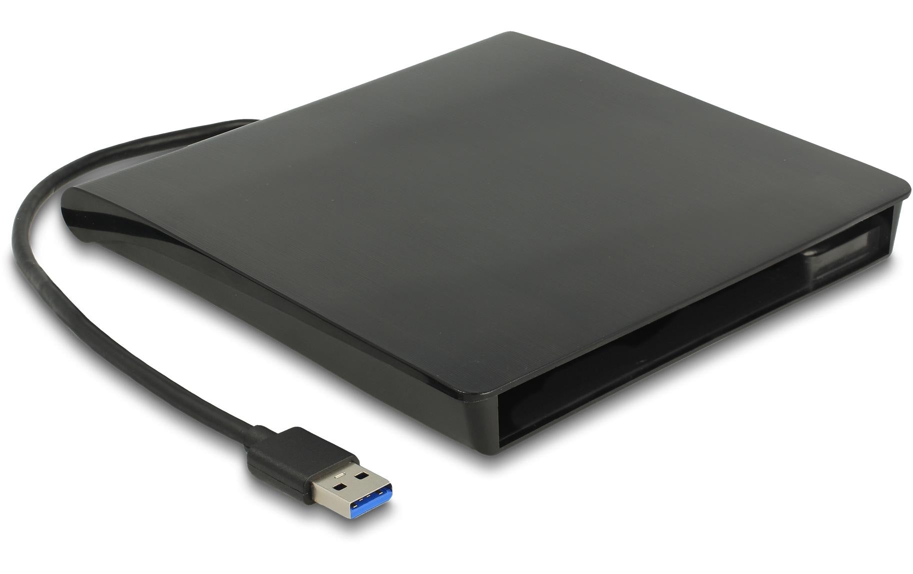 DeLOCK 1-Bay HDD-Gehäuse – SuperSpeed USB Typ-A, 5 Gbit/s, für 5,25" Slim SATA (12,7 mm)