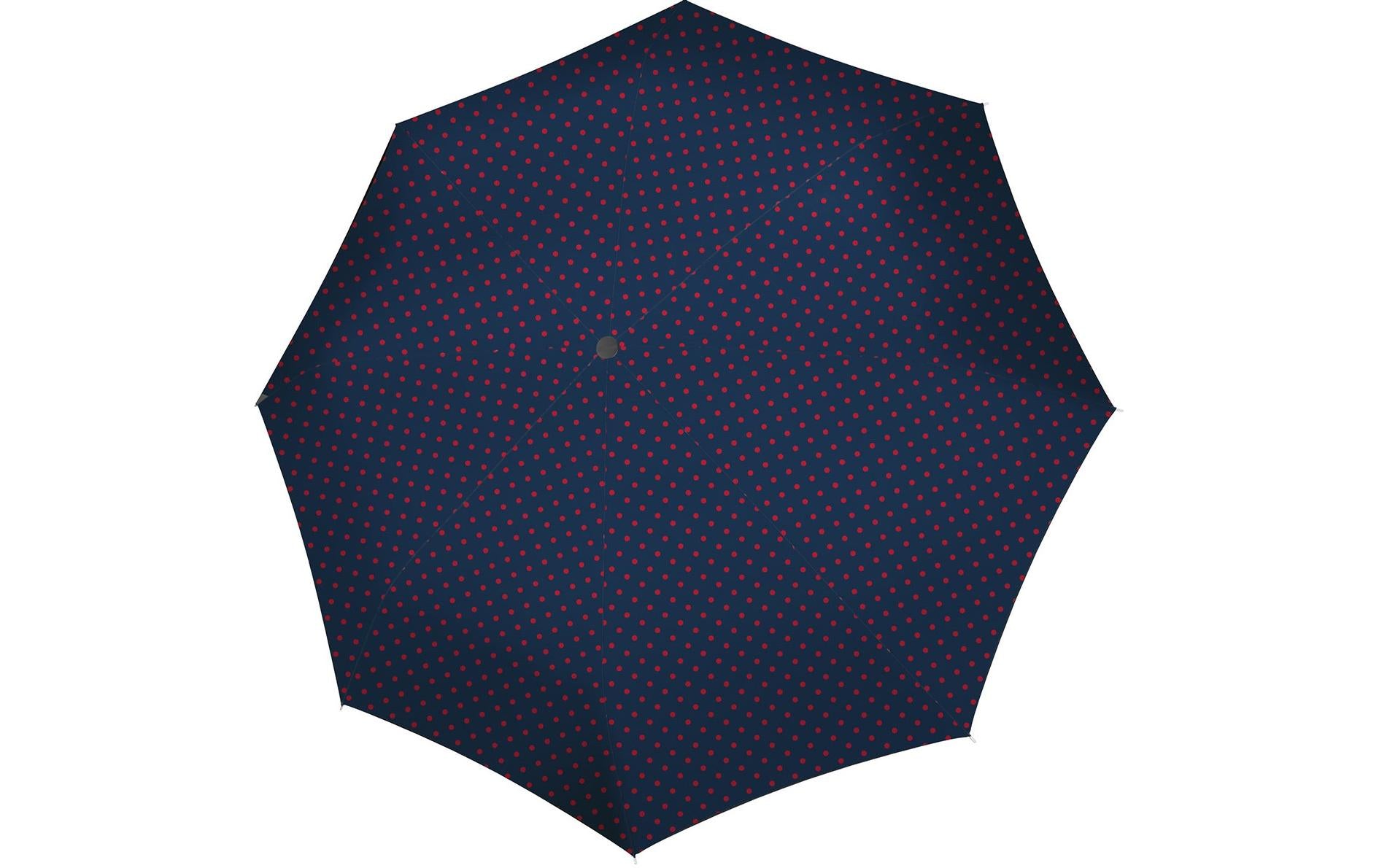 Reisenthel Taschenschirm – Automatik (auf/zu) – Ø 97 cm, L 28 cm – Mixed Dots Rot – Polyester