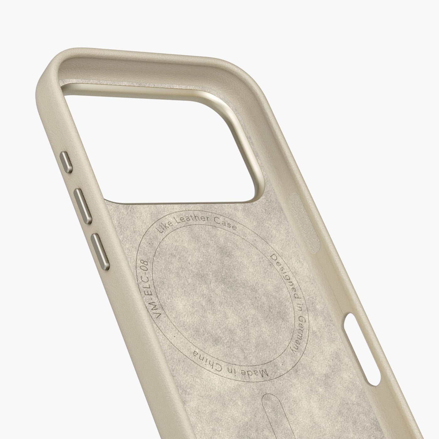 Vonmählen Backcover Like Leather – für Apple iPhone 17 Pro – Creme – Leder