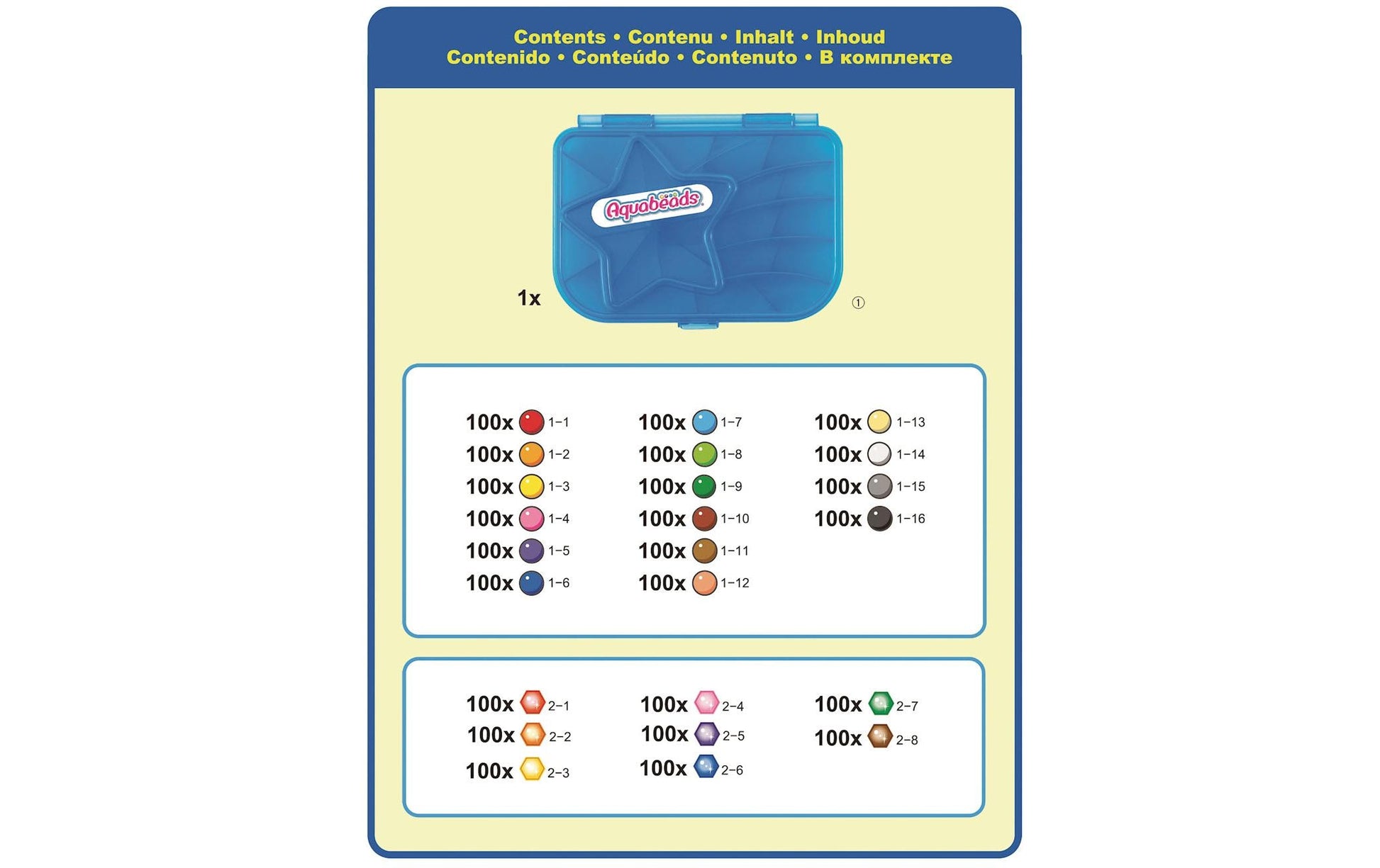 Aquabeads Perlen, Maxi Nachfüllbox, Mehrfarbig, 31 × 23,5 × 5 cm, 411 g, CE, 31502