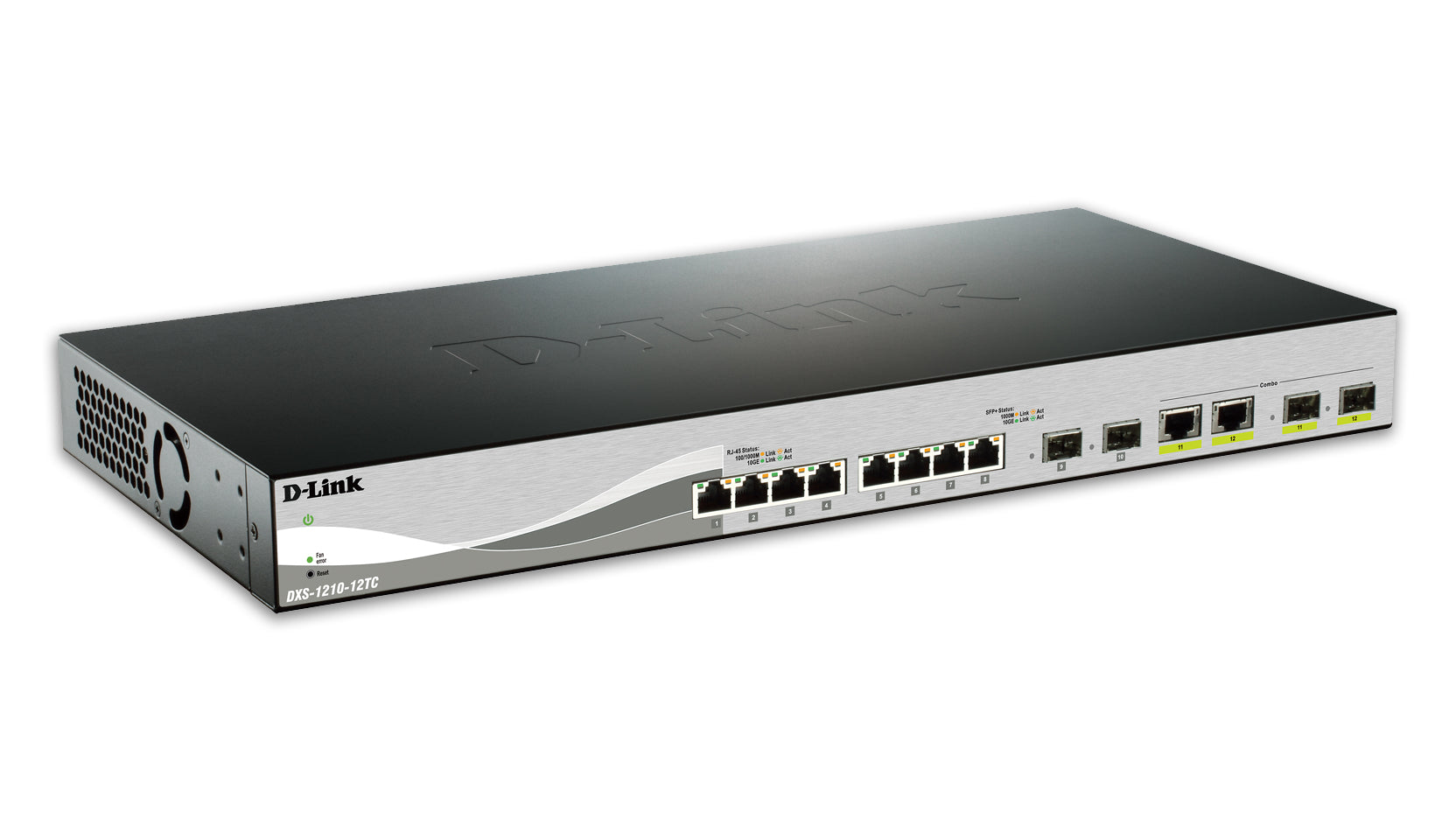 D-Link DXS-1210-12TC – Managed Switch – 10×10G RJ45, 2×SFP+, L2, 1U