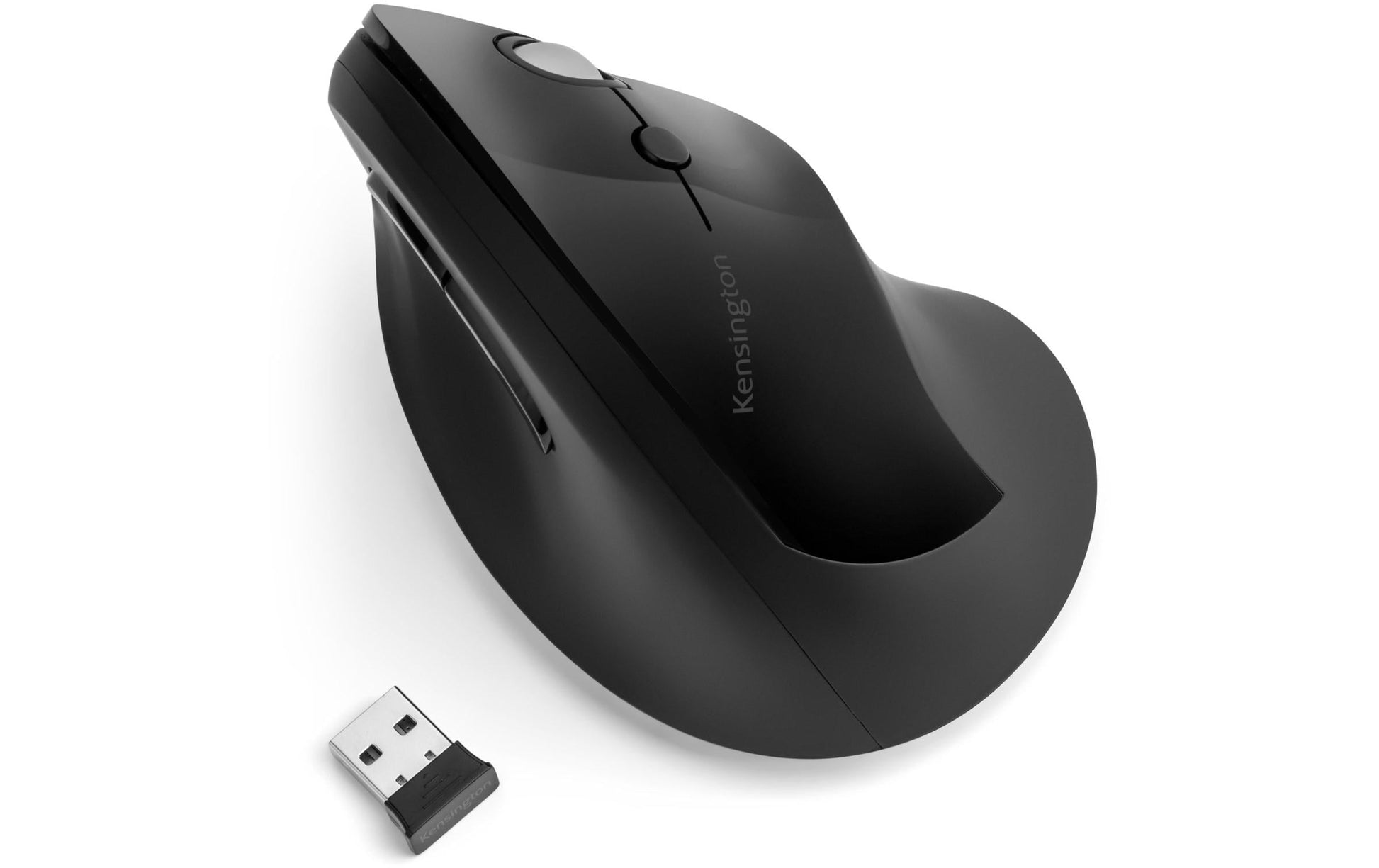 Kensington Pro Fit Ergo Ergonomische Maus – kabellos, vertikal, schwarz