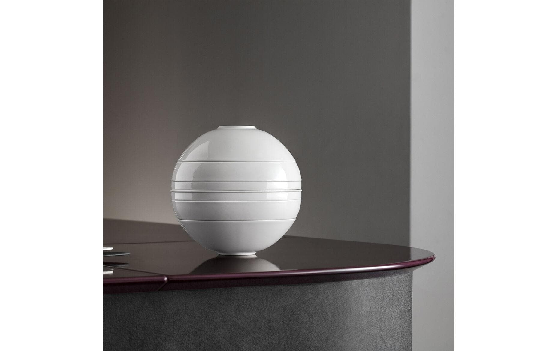 Villeroy & Boch Iconic Boule Servierset – Porzellan, weiss, spülmaschinenfest, mikrowellenfest, 7 Stück