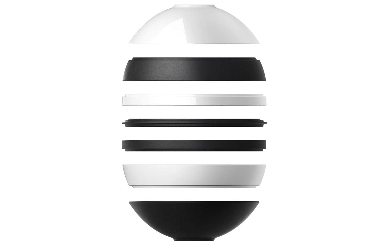 Villeroy & Boch Iconic La Boule Servierset – Porzellan, Schwarz, Weiss, Spülmaschinengeeignet