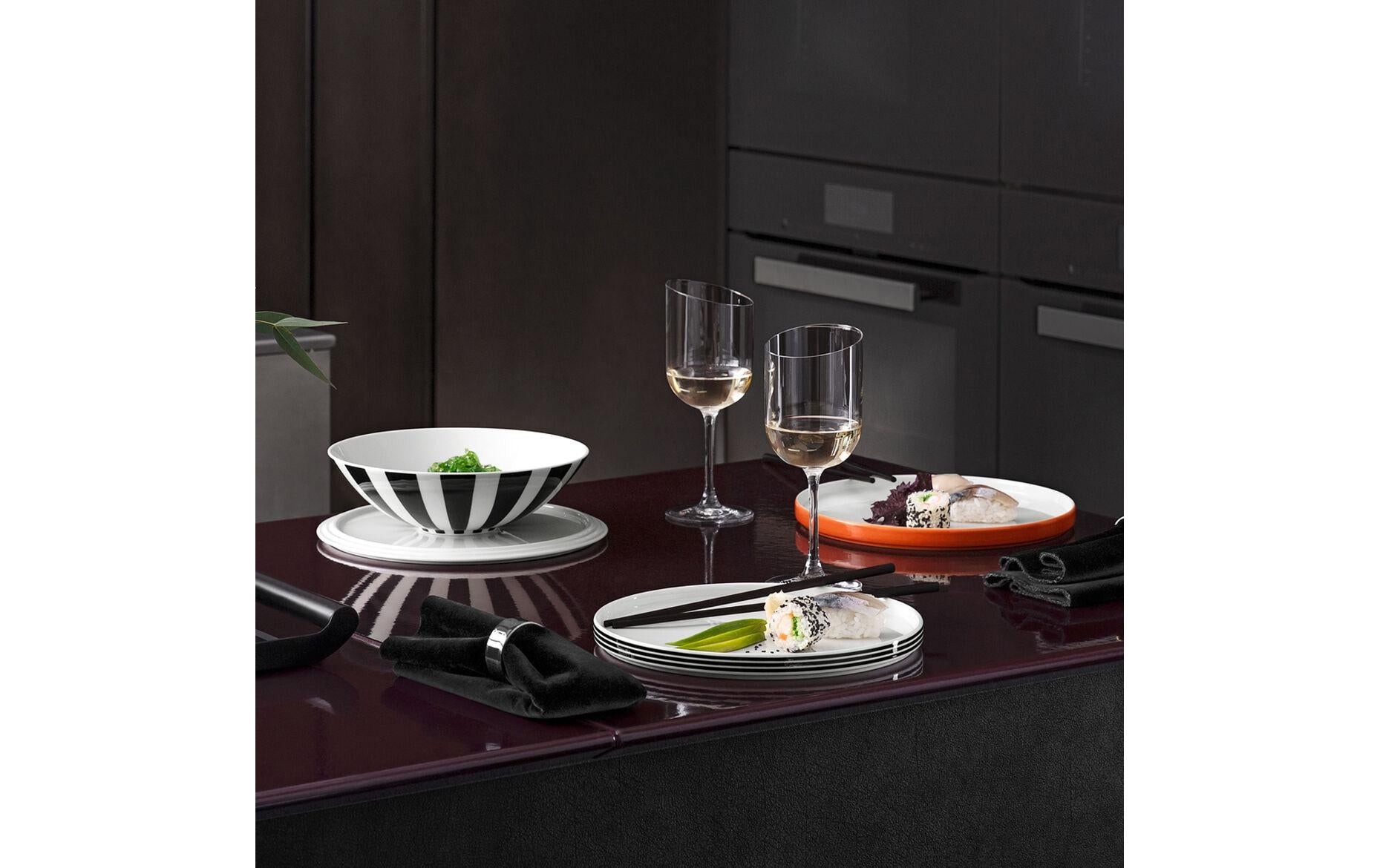 Villeroy & Boch Iconic Memphis Servierset – Porzellan, Mehrfarbig, Spülmaschinenfest, Mikrowellengeeignet