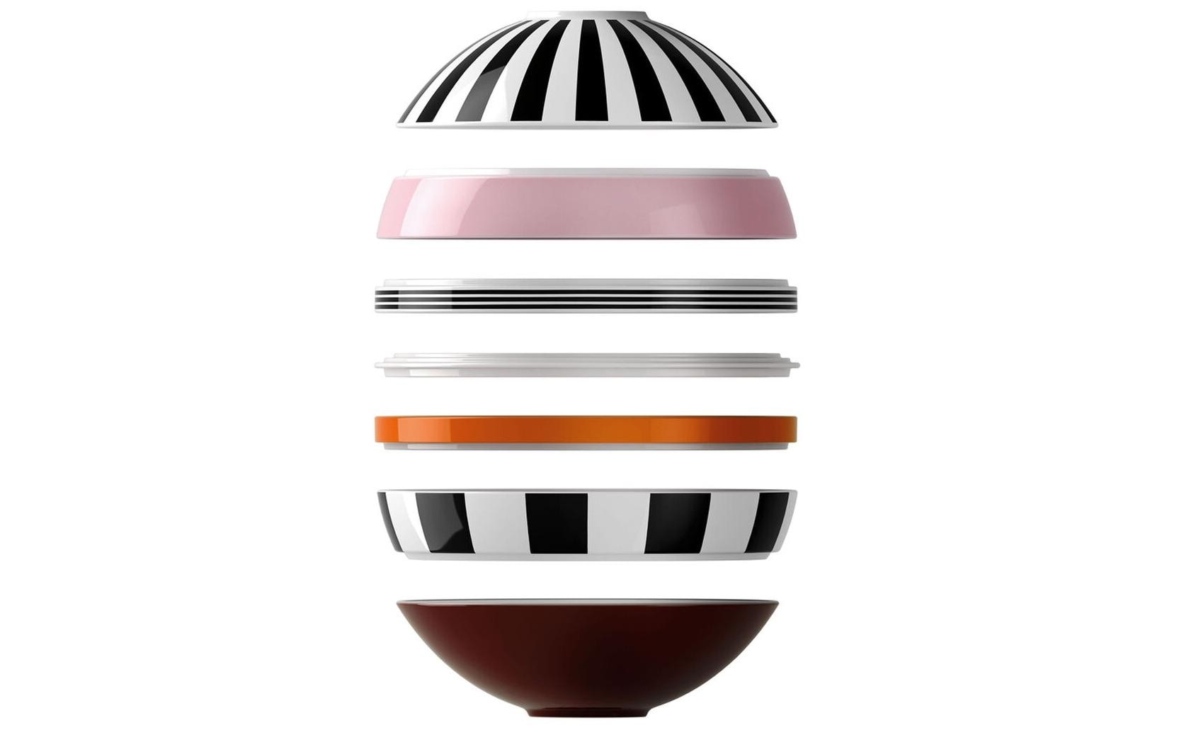 Villeroy & Boch Iconic Memphis Servierset – Porzellan, Mehrfarbig, Spülmaschinenfest, Mikrowellengeeignet