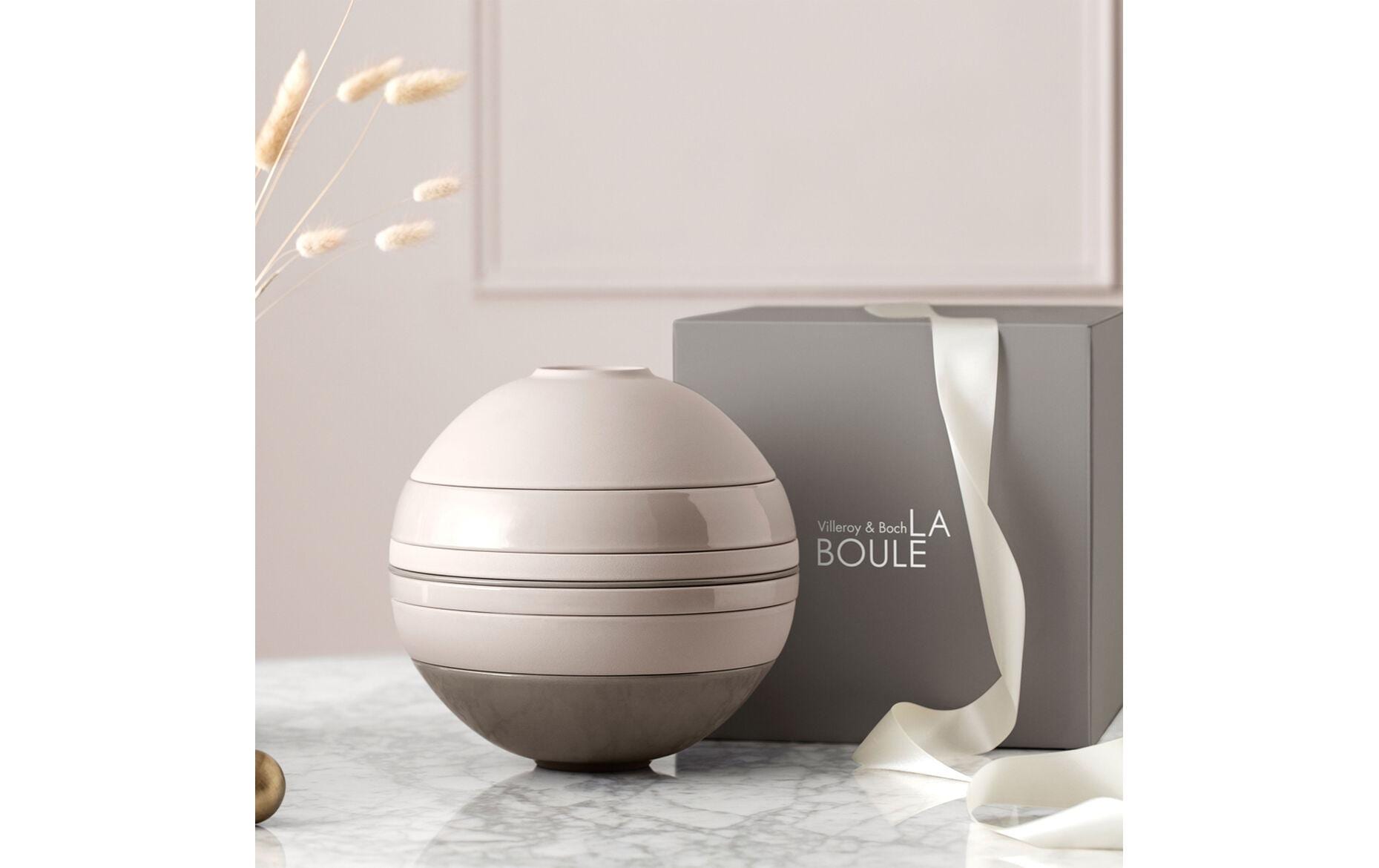 Villeroy & Boch Iconic Pure Servierset – Porzellan, Beige, Spülmaschinengeeignet, Mikrowellengeeignet, 7-teilig