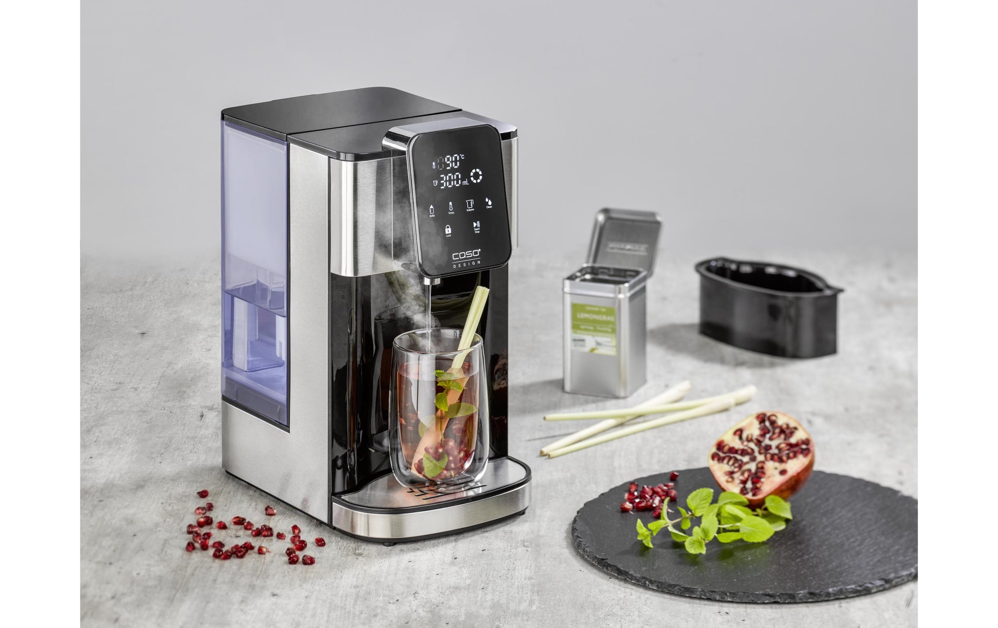 Caso Heisswasserspender – 4 l, 40–100 °C, Edelstahl, HW1660