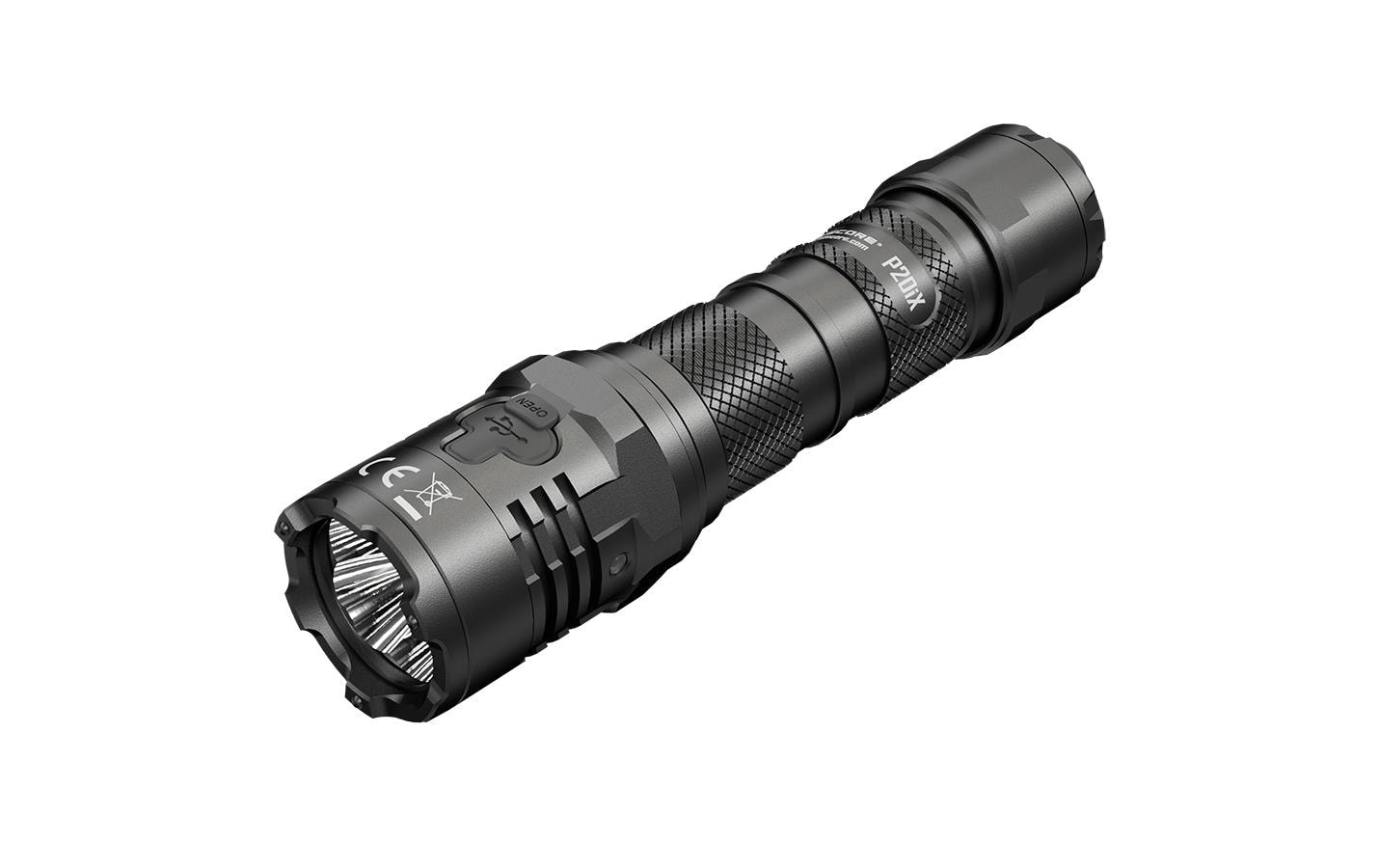 Nitecore Taschenlampe P20iX – 4000 lm, 221 m, IP68, 5000 mAh Akku, USB-aufladbar – Schwarz
