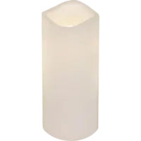 Star Trading LED-Säulenkerze – Ø 7,5 × 18 cm – weiss, 3-teilig, Timerfunktion