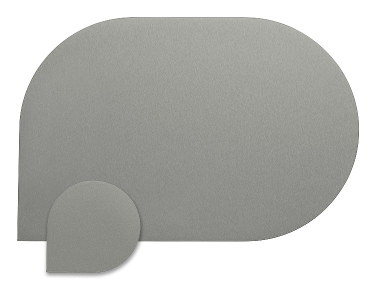 Kela Glasuntersetzer – 10 × 10 × 0,2 cm, Kunstleder, Grau, für Gläser