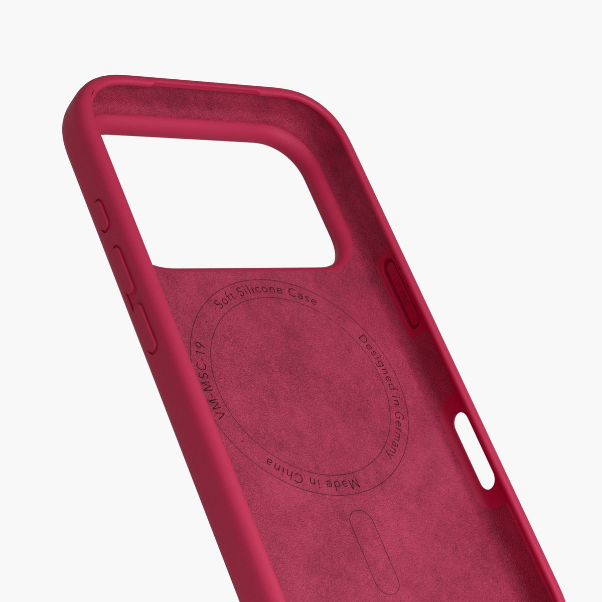 Vonmählen Backcover – für Apple iPhone 17 Pro Max – rot – Silikon – MagSafe-kompatibel, kabelloses Aufladen