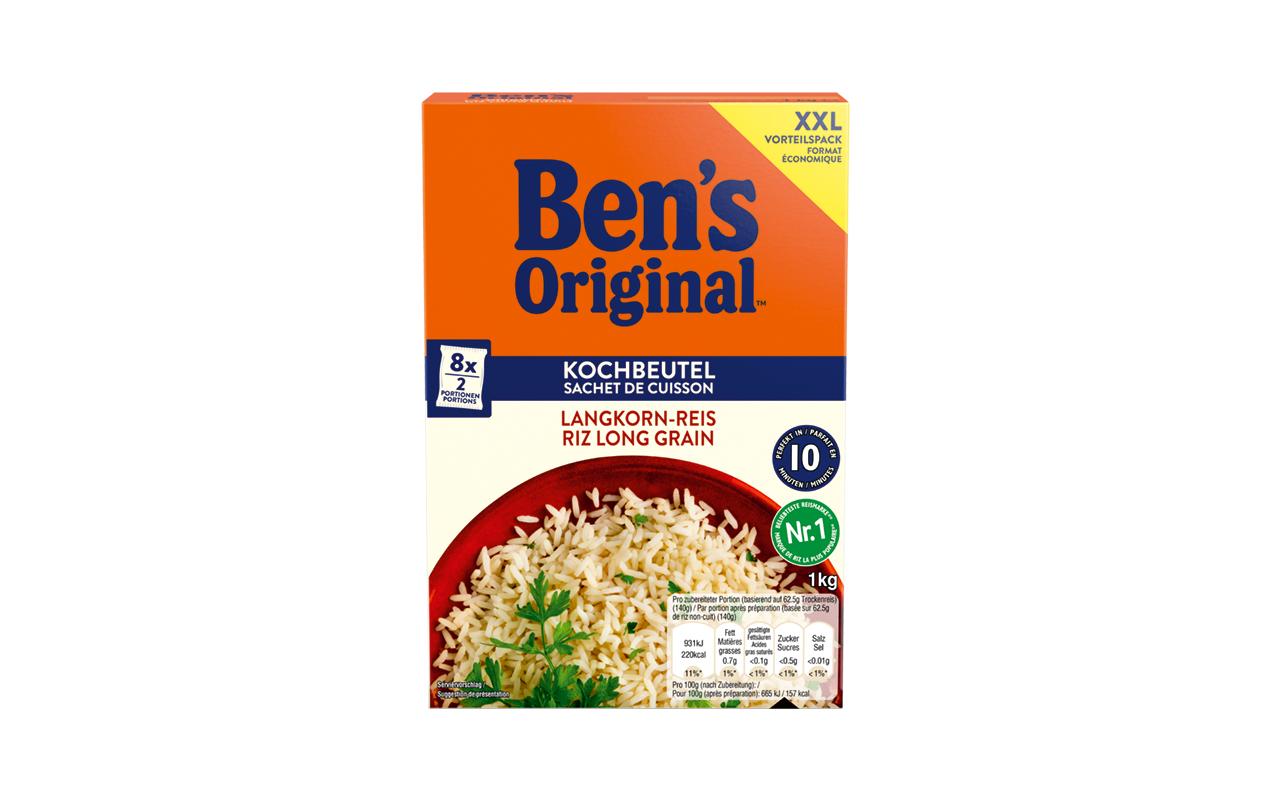 Ben's Original Langkornreis 10 Min. Kochbeutel – 1 kg