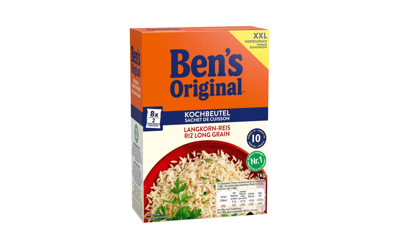 Ben's Original Langkornreis 10 Min. Kochbeutel – 1 kg