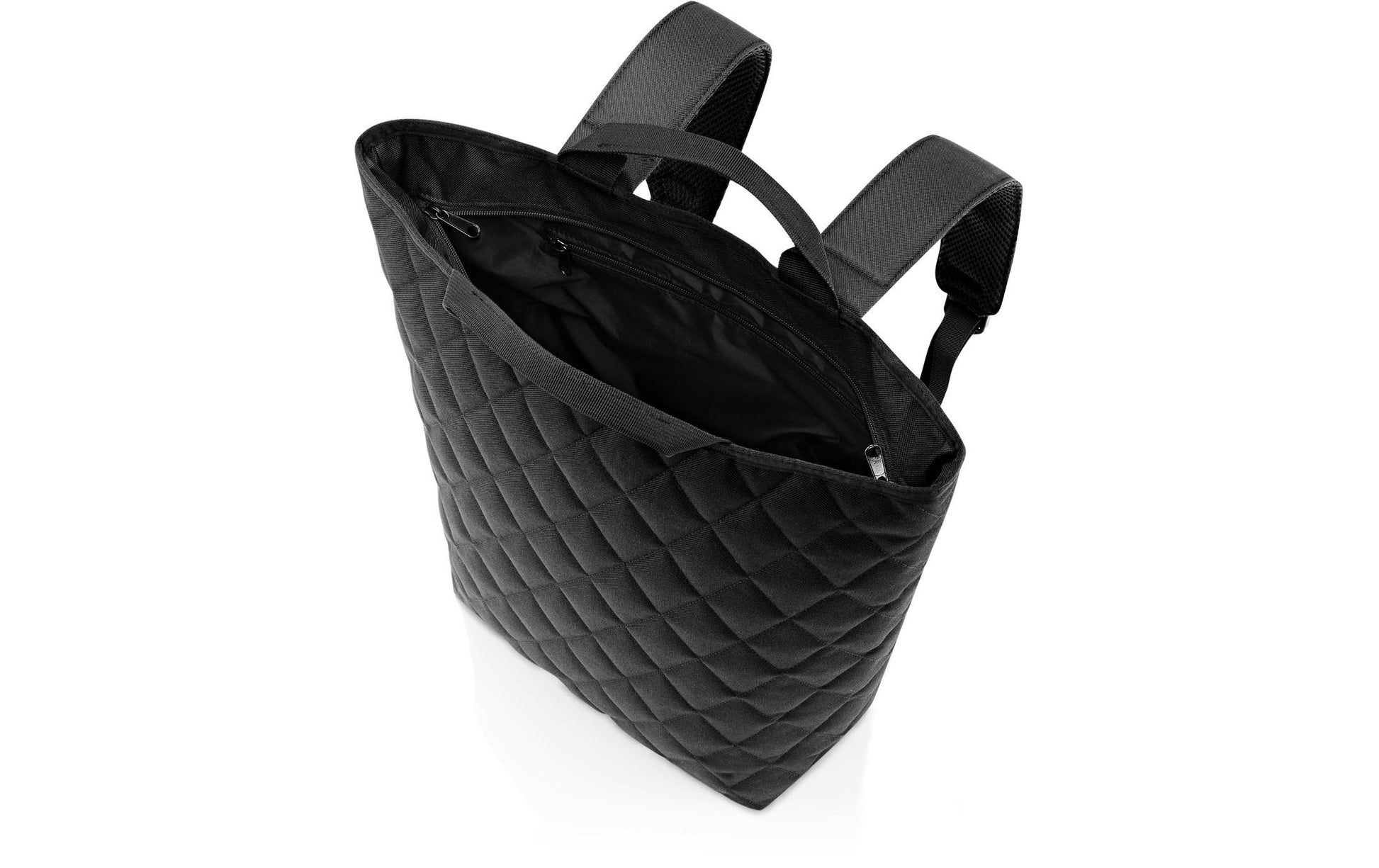 Reisenthel Einkaufstasche Shopper-Backpack – 16 l – 17 × 45 × 44 cm – Polyester – Rhombus Black