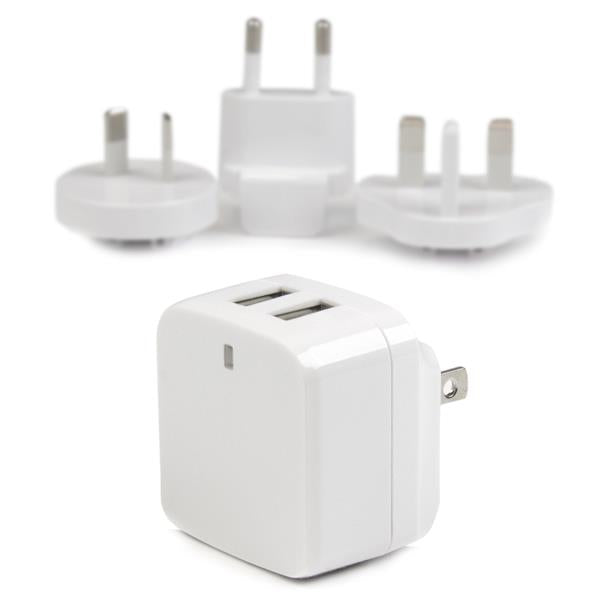 StarTech.com StarTech USB-Ladegerät 17 W – USB-A×2 – für Smartphones und Tablets – Weiss