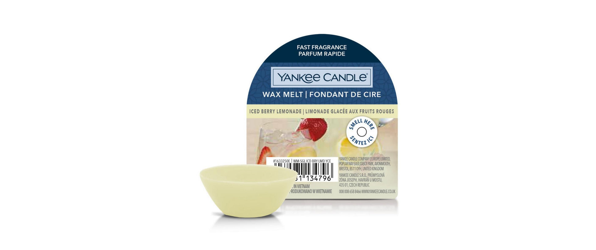 Yankee Candle Iced Berry Lemonade – Duftwachsplättchen, 1 Stück