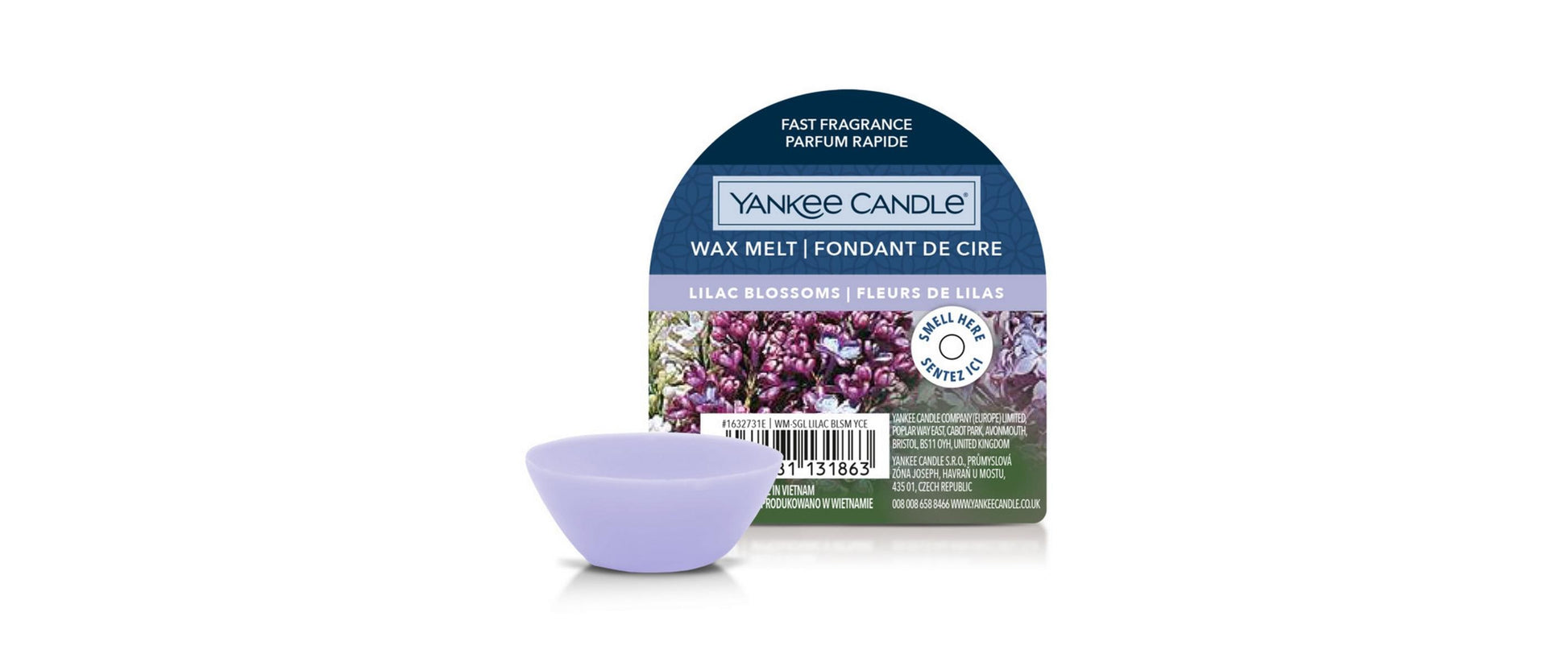 Yankee Candle Lilac Blossoms – Duftwachsplättchen, Ø 6,7 × 7,3 cm, 1 Stück