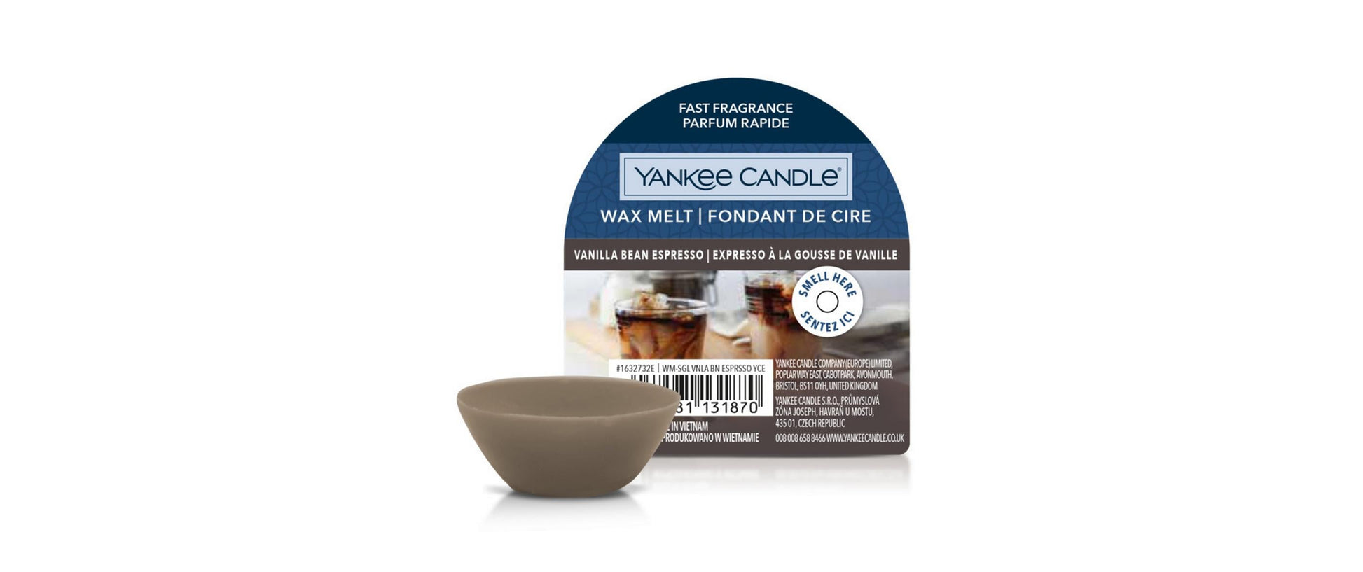 Yankee Candle Vanilla Bean Espresso – Duftwachsplättchen, Ø 6,7 cm, 1 Stück