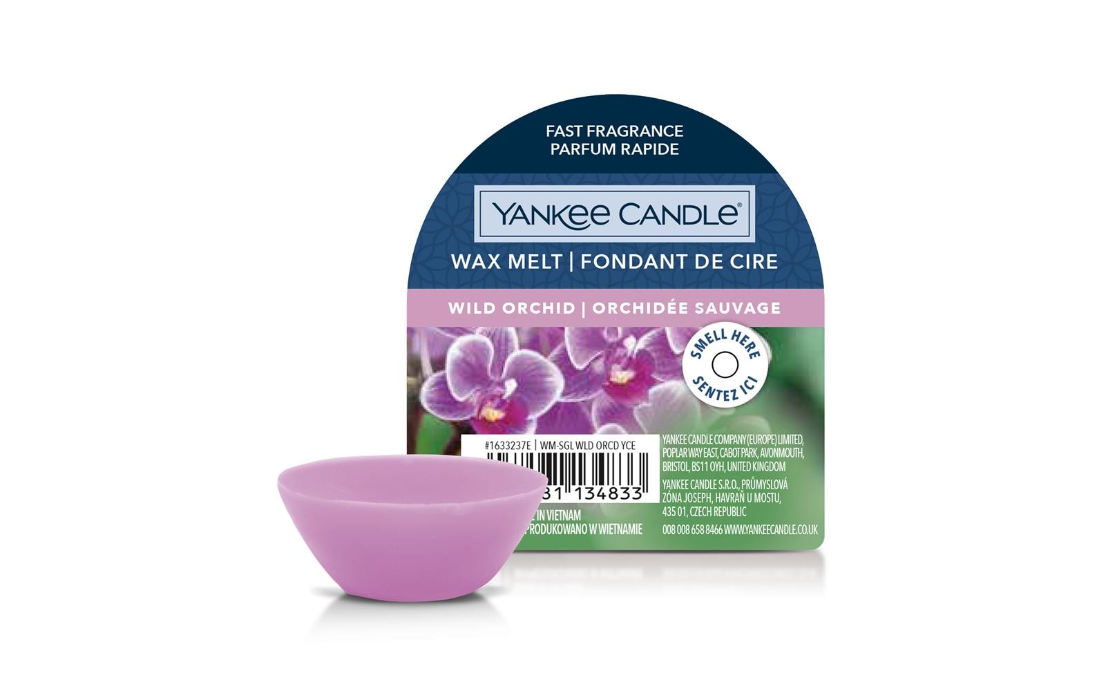 Yankee Candle Wild Orchid – Duftwachsplättchen, rund, pink, 1 Stück