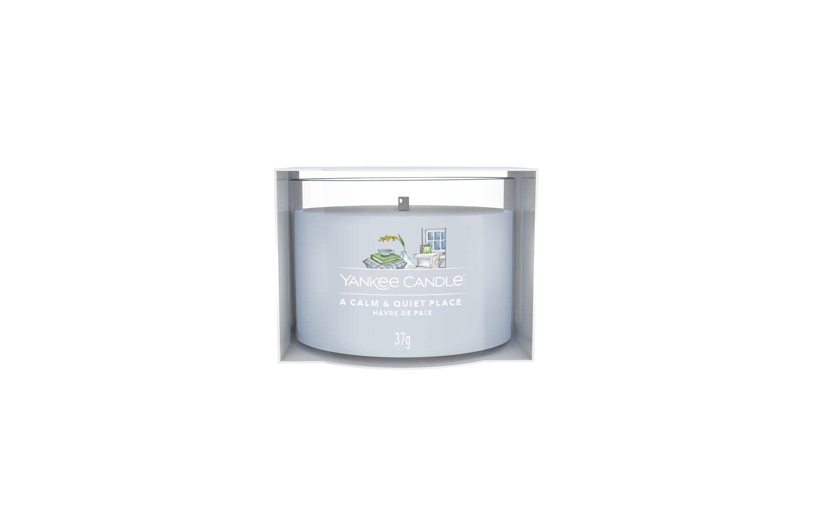 Yankee Candle A Calm & Quiet Place – Duftkerze, Votivkerze im Glas, 10 h