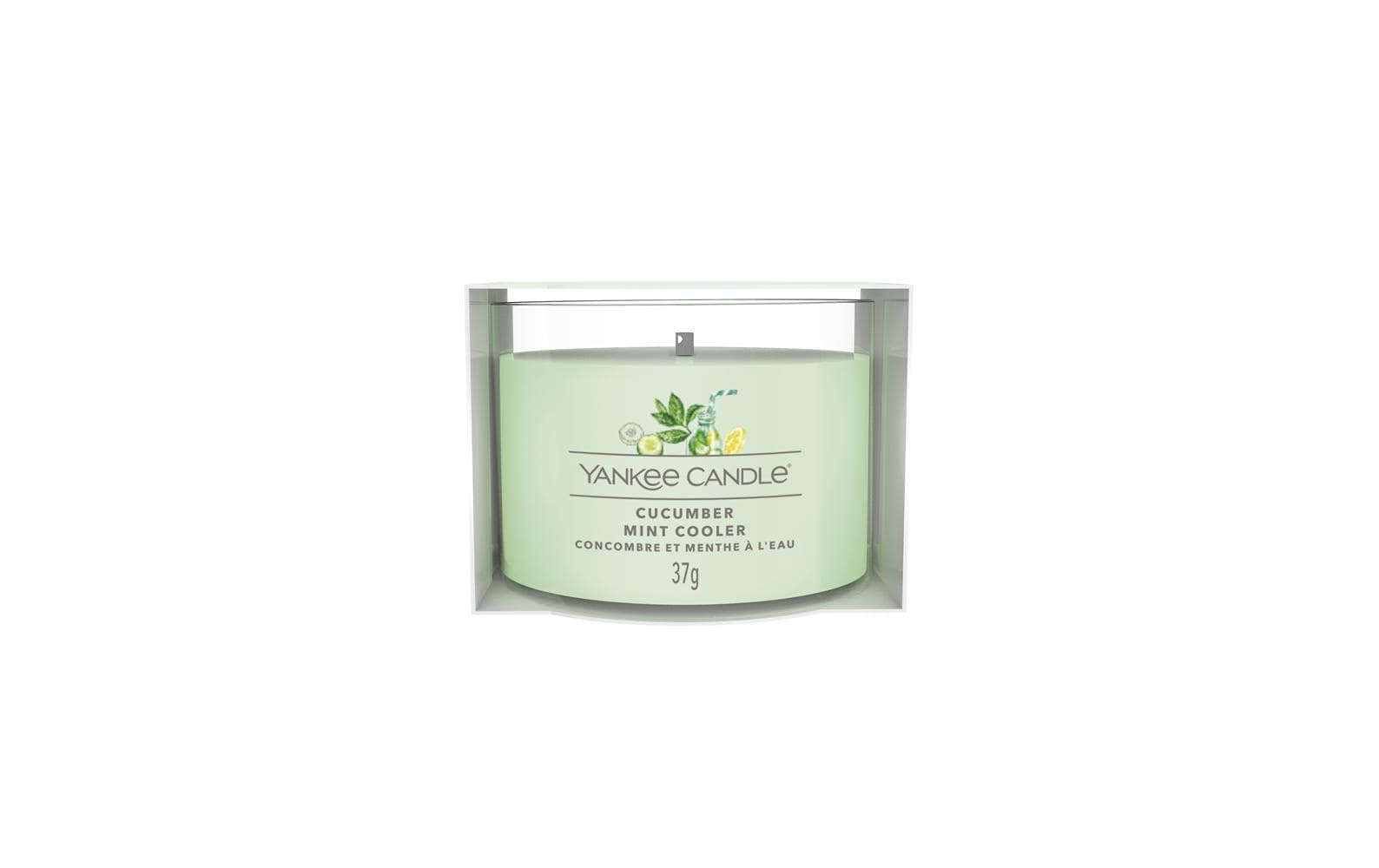 Yankee Candle Duftkerze – Eukalyptus – Ø 5,4 × 4,5 cm – ca. 10 h