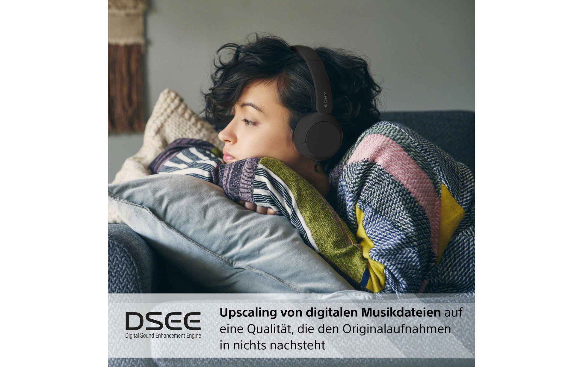 Sony WH-CH520 On-Ear Kopfhörer – Stereo, BT 5.2, Schwarz